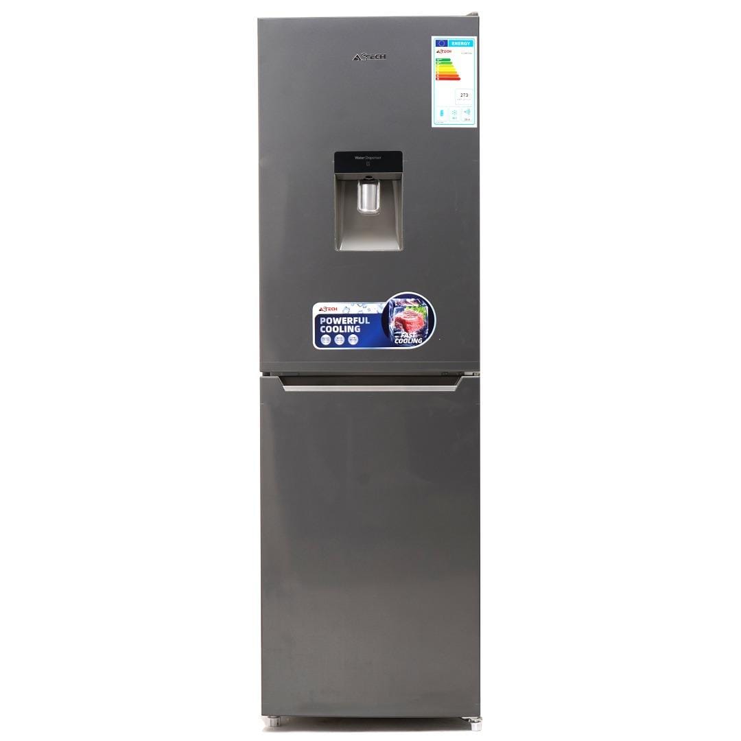 REFRIGERATEUR ASTECH COMBINE 4TIROIRS AVEC FONTAINE GRIS FC298FOSG 2