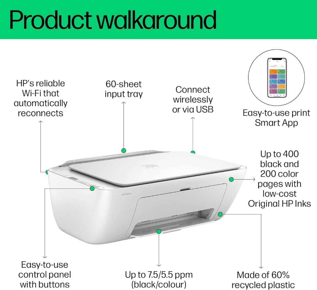 IMPRIMANTE HP DESKJET TOUT EN UN INK ADVANTAGE 2875 3